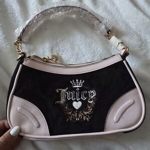 Juicy Couture Black and Pink Women's Bag